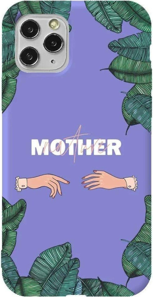 İphone 11 Pro Lila Renkli Silikon Telefon Kılıfı - Nature Mother