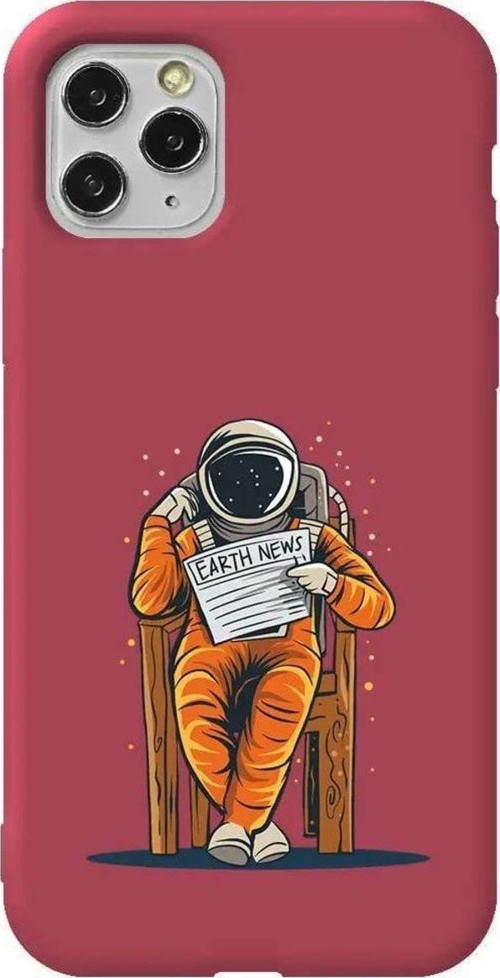 İphone 11 Pro Max Bordo Renkli Silikon Telefon Kılıfı - Earth News