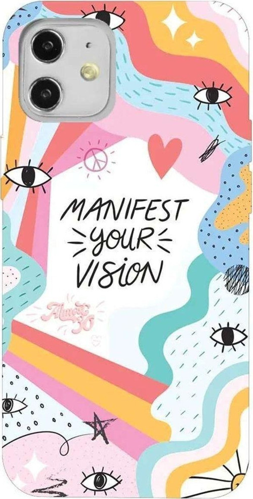 iPhone 12 Açık Yeşil Renkli Silikon Telefon Kılıfı - Manifest Your Vision