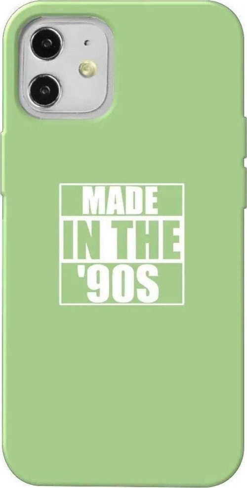 İphone 12 Mini Açik Yesil Renkli Silikon Telefon Kılıfı - Made In The 90's