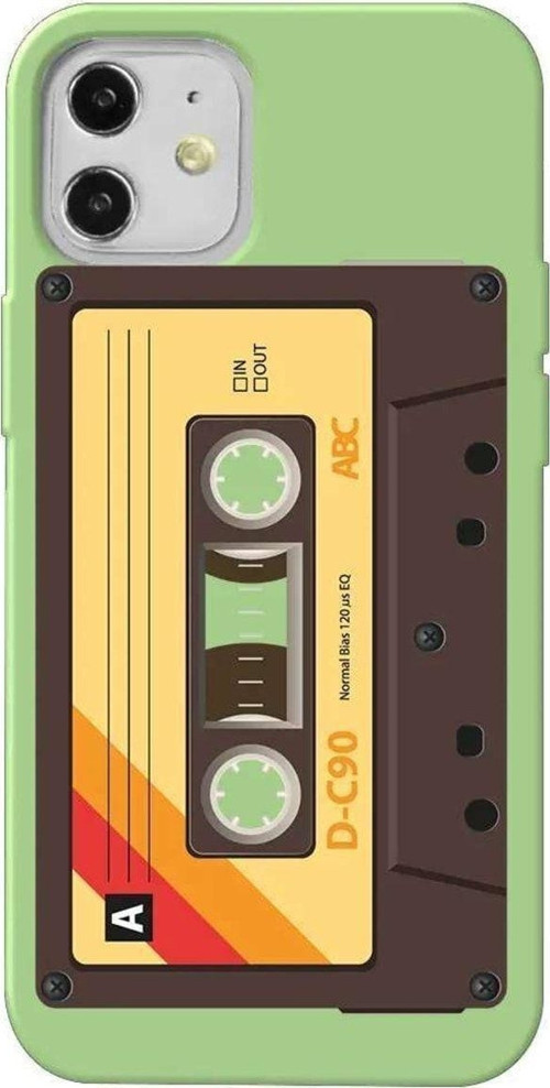 İphone 12 Mini Açik Yesil Renkli Silikon Telefon Kılıfı - Awesome Kaset