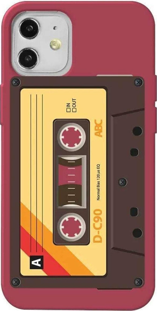 İphone 12 Mini Bordo Renkli Silikon Telefon Kılıfı - Awesome Kaset