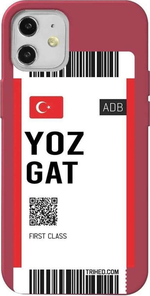 İphone 12 Mini Bordo Renkli Silikon Telefon Kılıfı - Yozgat Bileti