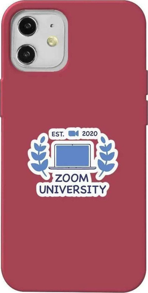 İphone 12 Mini Bordo Renkli Silikon Telefon Kılıfı - Zoom Üniversitesi