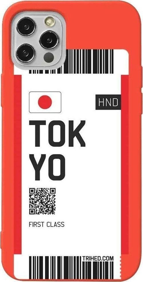 İphone 12 Pro Turuncu Renkli Silikon Telefon Kılıfı - Tokyo Bileti