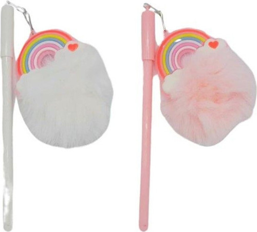 - Raınbow In Love Ponpon Jel Tükenmez Kalem