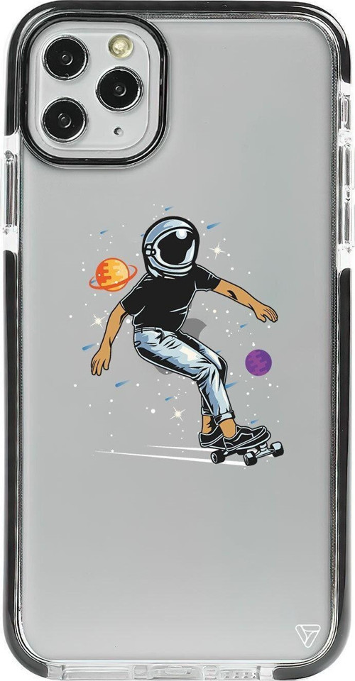 İphone 11 Pro Siyah Impact Kraterde Kaykay Premium Telefon Kılıfı
