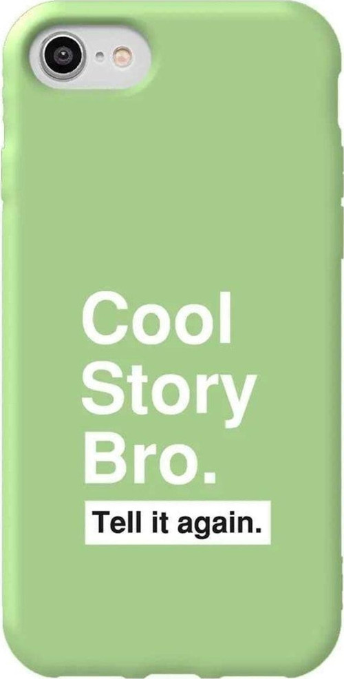 iphone Se 2020 Açik Yesil Renkli Silikon Telefon Kılıfı - Cool Story Bro
