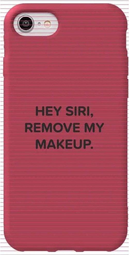 iphone Se 2020 Bordo Renkli Silikon Telefon Kılıfı - Hey Siri