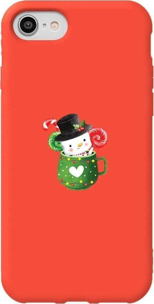 iphone Se 2020 Turuncu Renkli Silikon Telefon Kılıfı - A Cup Of Xmas