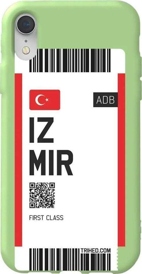 İphone XR Açık Yeşil Renkli Silikon Telefon Kılıfı - Izmir Bileti