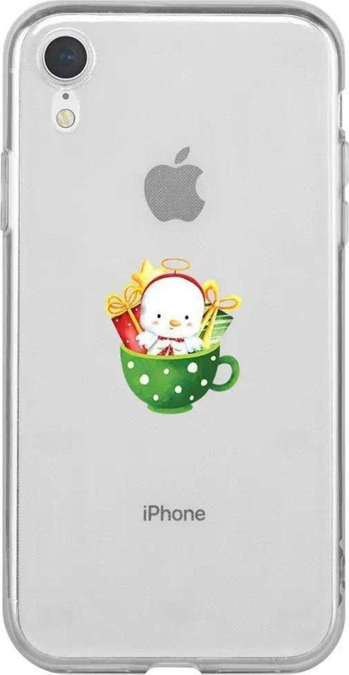 İphone XR Seffaf Telefon Kılıfı - A Cup Of Xmas 6