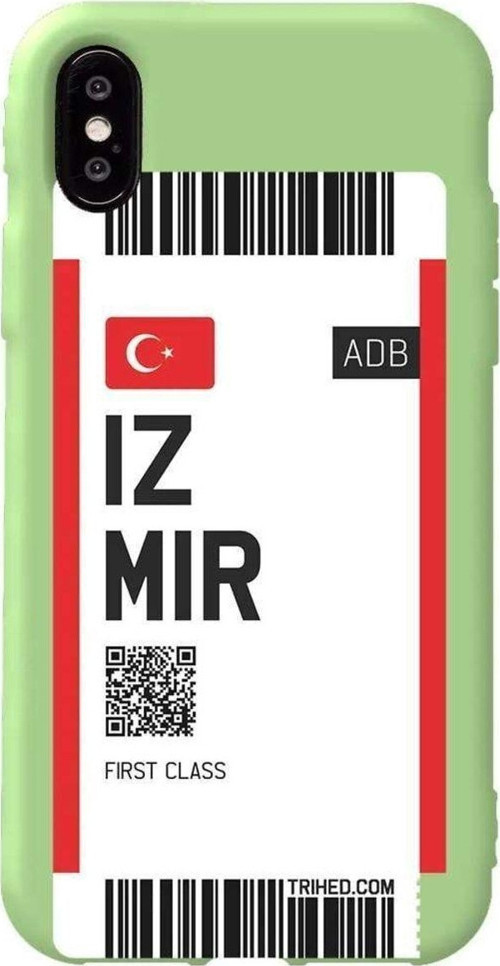 İphone XS Açik Yesil Renkli Silikon Telefon Kılıfı - Izmir Bileti