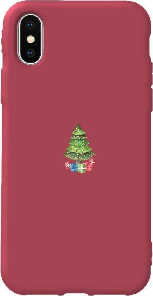 İphone XS Max Bordo Renkli Silikon Telefon Kılıfı - Gifty Tree