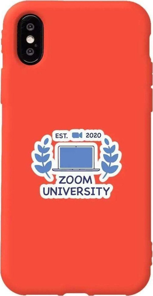 İphone XS Turuncu Renkli Silikon Telefon Kılıfı - Zoom Üniversitesi