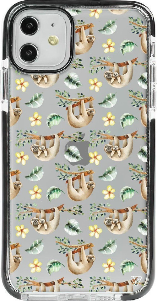 iPhone 11 Uyumlu Kılıf Siyah Impact Tropik Koala Premium Telefon Kılıfı