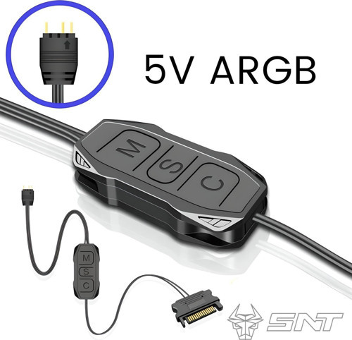 ARGB Denetleyici 5v 3pin SATA Güç Beslemeli 1 Port