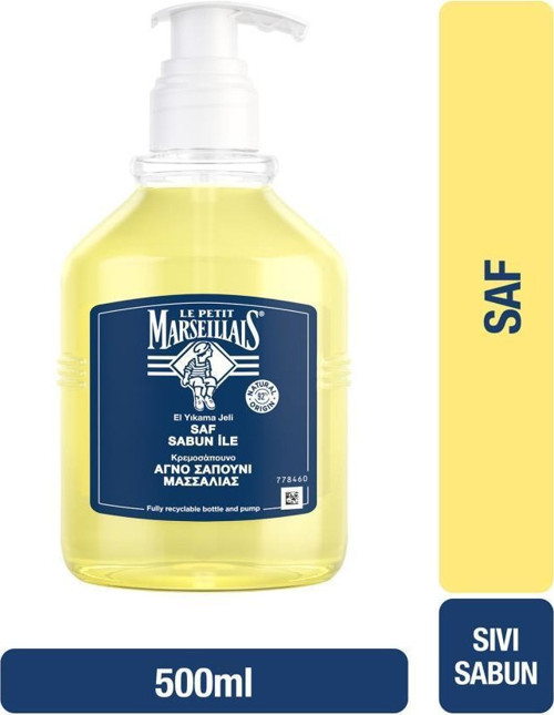Saf Sıvı Sabun Zeytinyağı 500 ml