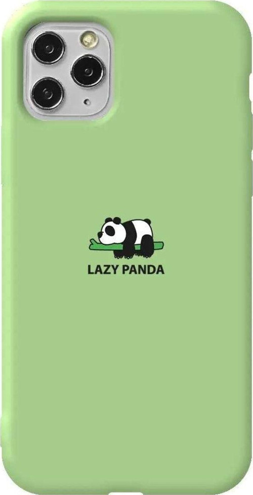 İphone 11 Pro Max Açik Yesil Renkli Silikon Telefon Kılıfı - Lazy Panda