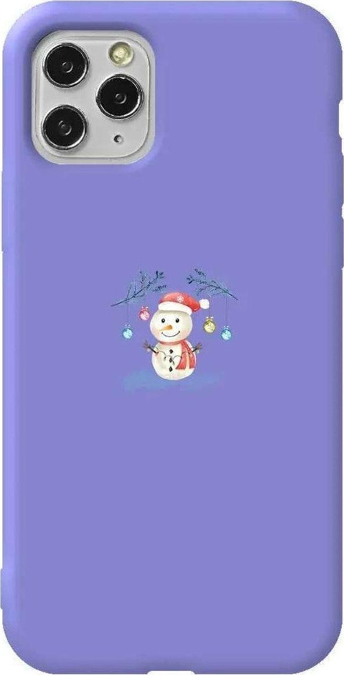 İphone 11 Pro Uyumlu Lila Renkli Silikon Telefon Kılıfı