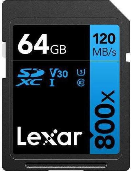 64GB High-Performance 800x UHS-I SDXC Memory Card (BLUE Series)