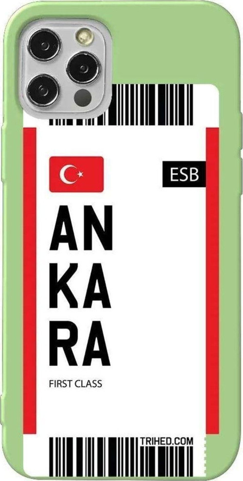 İphone 12 Pro Açik Yesil Renkli Silikon Telefon Kılıfı - Ankara Bileti