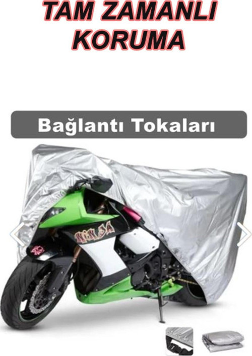 Yuki Yk 100-2A Apollo 4 Mevsim Koruyan Motosiklet Brandası Gri
