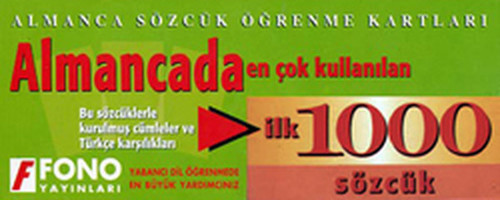 Almancada İlk 1000 Sözcük Kartları - Kutulu