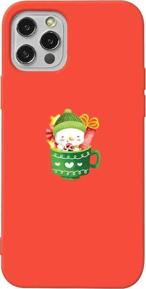 İphone 12 Pro Max Turuncu Renkli Silikon Telefon Kılıfı - A Cup Of Xmas 8