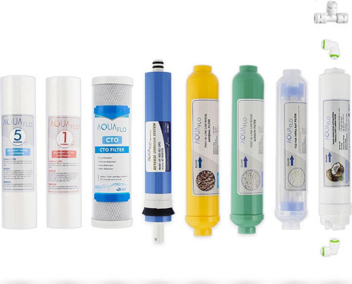 Açık Kasa Su Arıtma Cihazı 8li Filtresi AquaFlo Membran Set