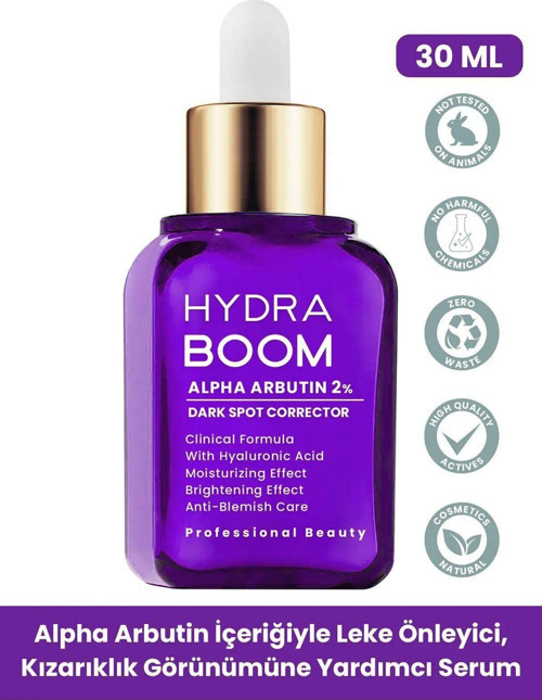 Hydra Boom Leke Karşıtı Ton Eşitleyici Alpha Arbutin %2 Cilt Serumu 30 Ml