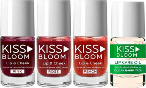 Procsın Kiss & Bloom Dudak Ve Yanak Renklendirici Lip & Cheek 4'Lü Paketi