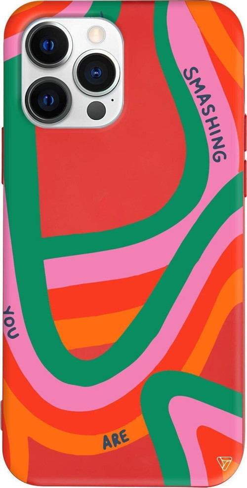 iPhone 13 Pro Kirmizi Renkli Silikon Telefon Kılıfı - You Are Colors