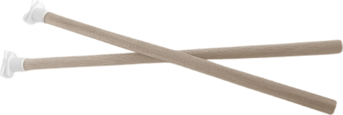 Doğal Ahşap Kuş Tüneği 1.2 cm-25 cm Standart Beyaz (2 Adet)