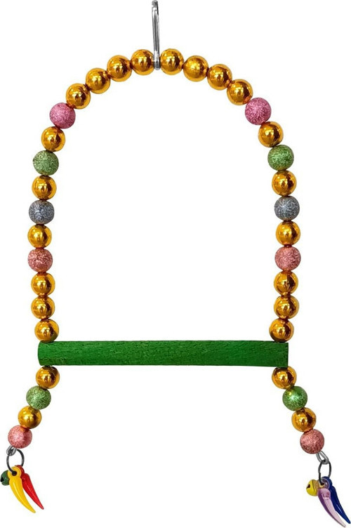 Renkli Boncuklu Ve Parlak Taşlı Kuşu Salıncağı 10-16 cm