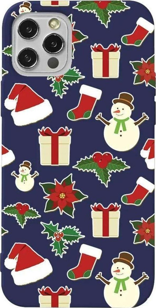 İphone 13 Pro Max Lacivert Renkli Silikon Telefon Kılıfı - Just Xmas