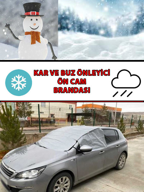 SKODA FABIA S ölçülerine Uyumlu Ön Cam Kar ve Buz brandası