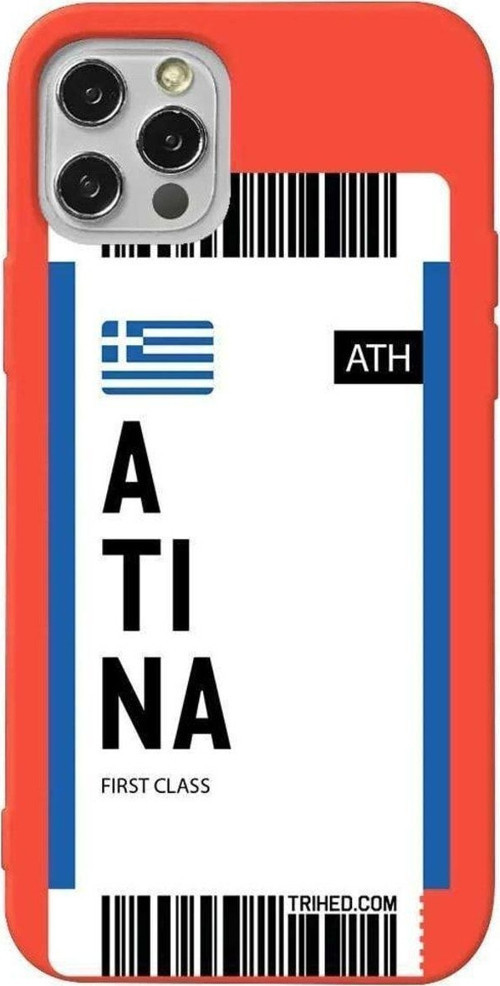 iPhone 13 Pro Turuncu Renkli Silikon Telefon Kılıfı - Atina Bileti
