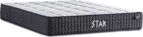 Star Yatak 160x200 cm Çift Kişilik NMS Yaylı Saten Kumaşlı Full Ortopedik Sert Yatak Antrasit Bordür