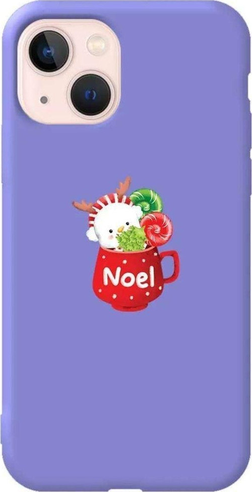 İphone 14 Lila Renkli Silikon Telefon Kılıfı - A Cup Of Xmas 5