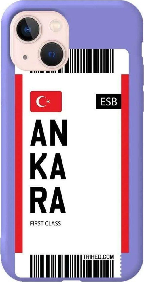 İphone 14 Lila Renkli Silikon Telefon Kılıfı - Ankara Bileti