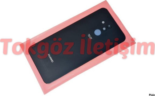 Huawei Mate 20 Lite Arka Pil Batarya Kapağı (Kamera Lensli CAM) SİYAH