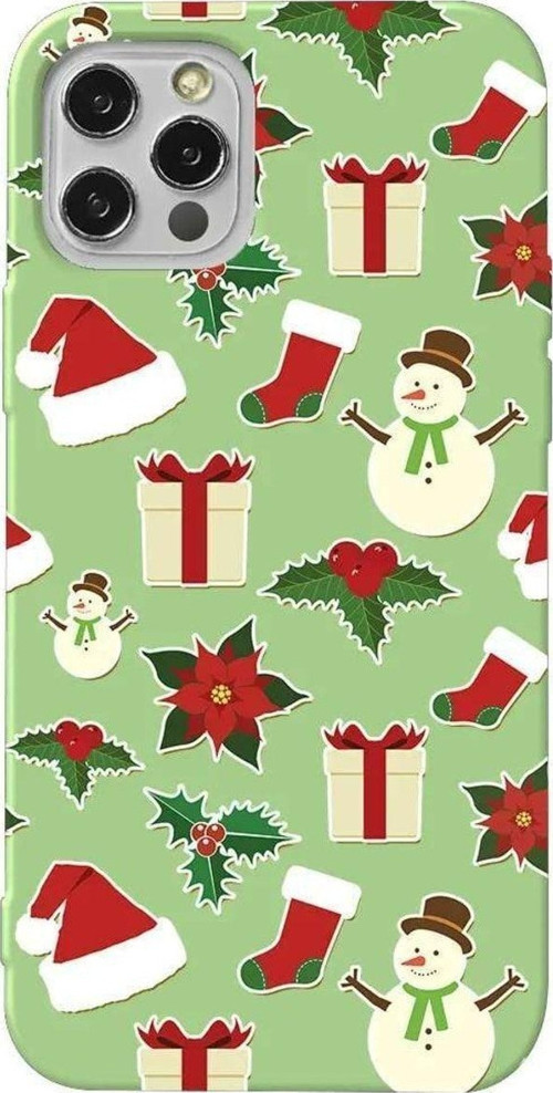 İphone 14 Pro Max Açik Yesil Renkli Silikon Telefon Kılıfı - Just Xmas