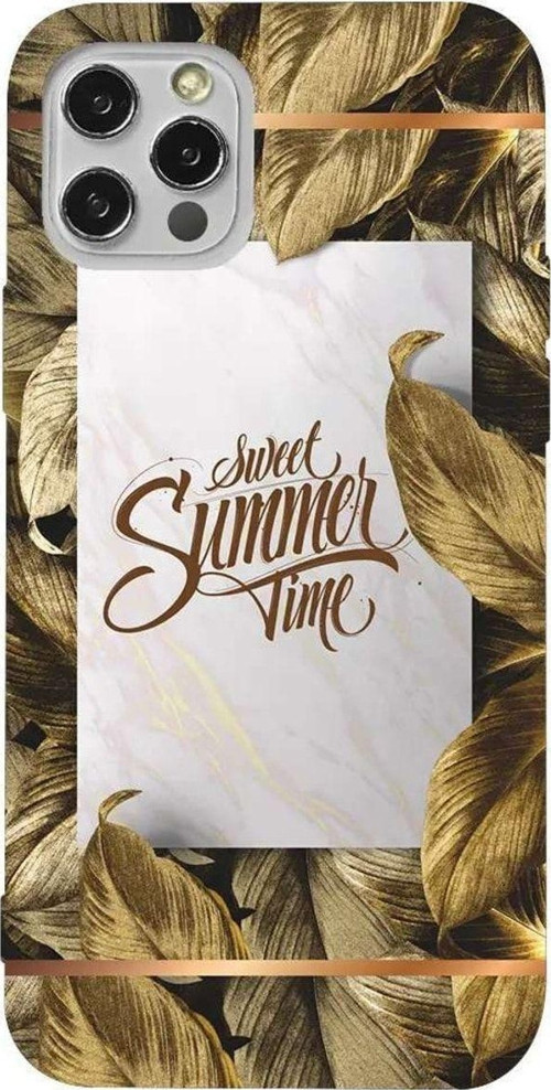 İphone 14 Pro Max Lila Renkli Silikon Telefon Kılıfı - Sweet Summer