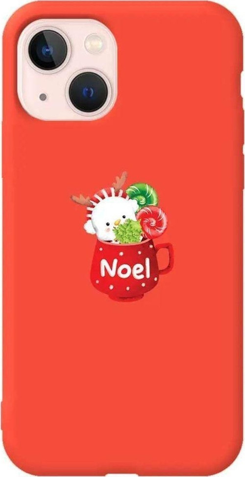 İphone 14 Turuncu Renkli Silikon Telefon Kılıfı - A Cup Of Xmas 5