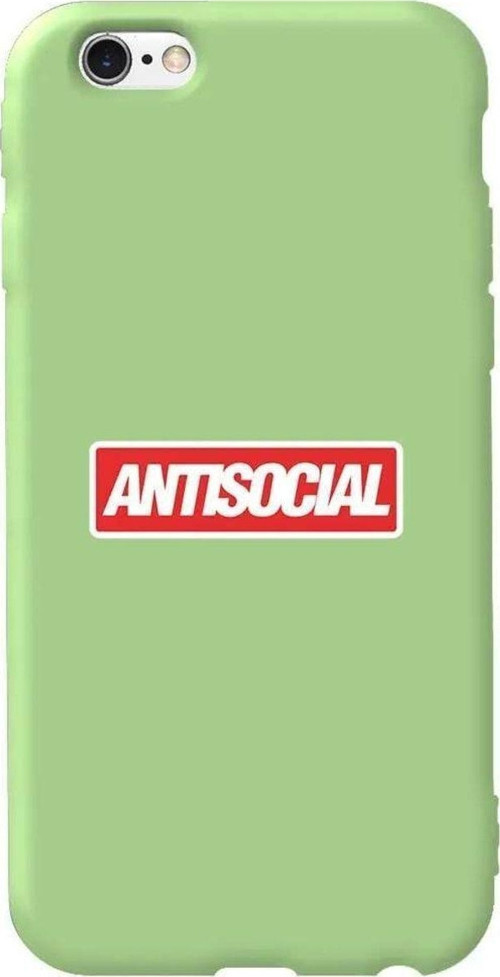 İphone 6 Açik Yesil Renkli Silikon Telefon Kılıfı - Anti Sosyal