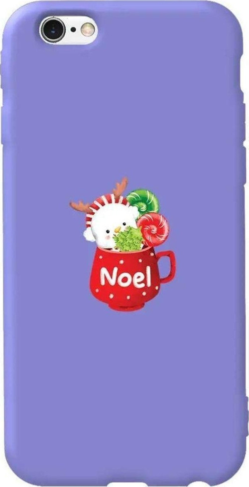İphone 6 Lila Renkli Silikon Telefon Kılıfı - A Cup Of Xmas 5