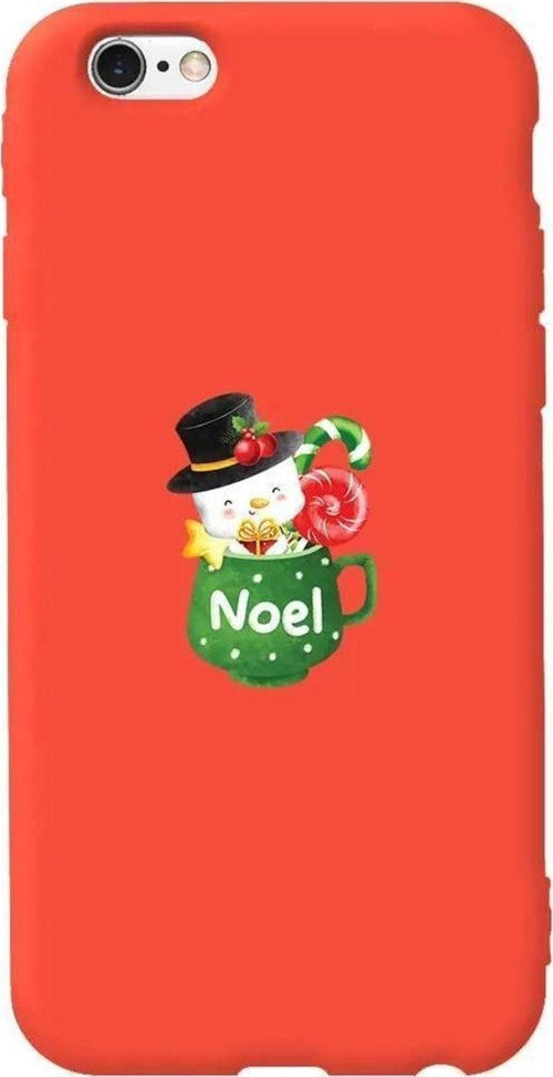 iphone 6S Plus Turuncu Renkli Silikon Telefon Kılıfı - A Cup Of Xmas 3