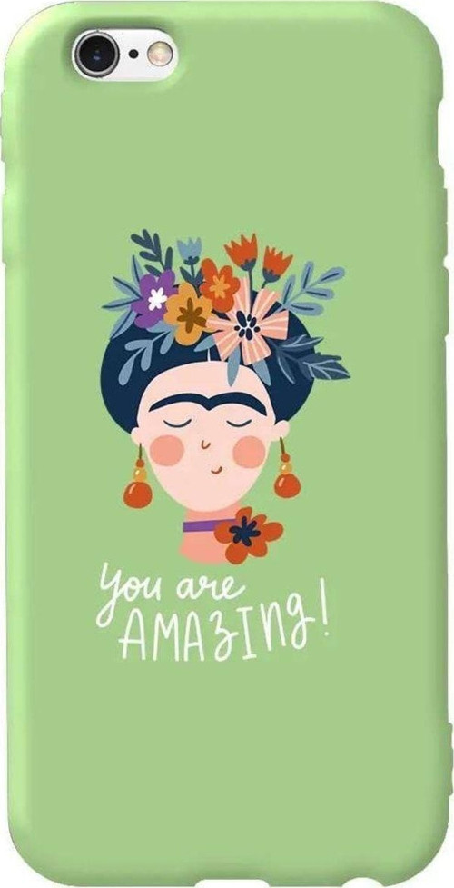 iphone 6S Plus Uyumlu Açık Yeşil Renkli Silikon Telefon Kılıfı - Frida 2