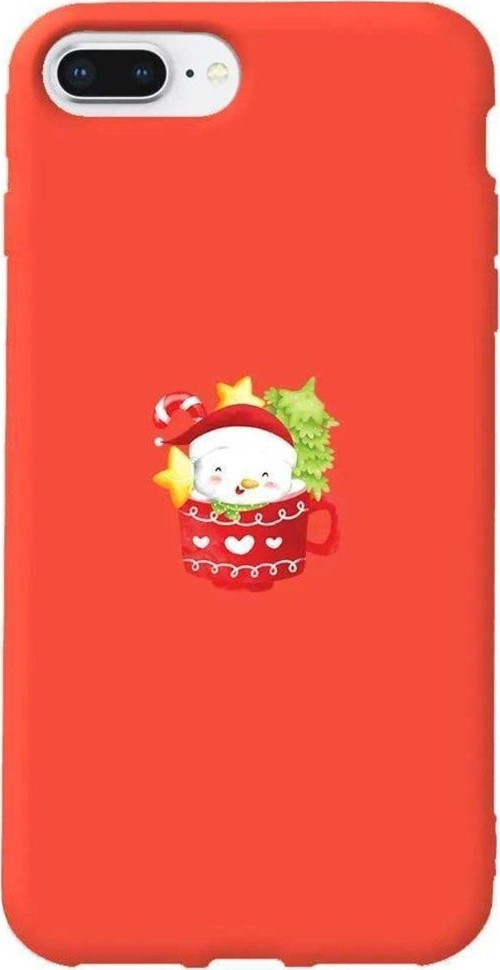 İphone 7 Plus Turuncu Renkli Silikon Telefon Kılıfı - A Cup Of Xmas 4